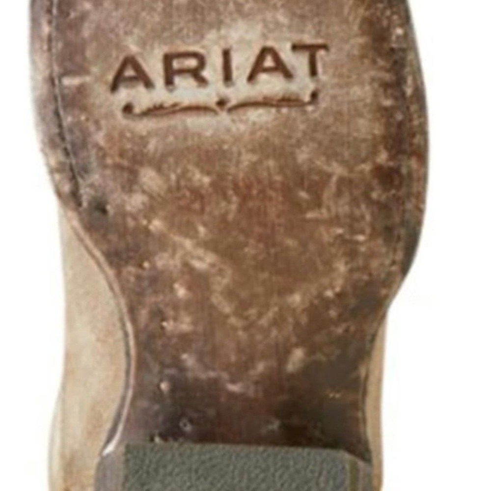 Ariat Brown Leather Sole Cowboy Boot - Picture 4 of 11